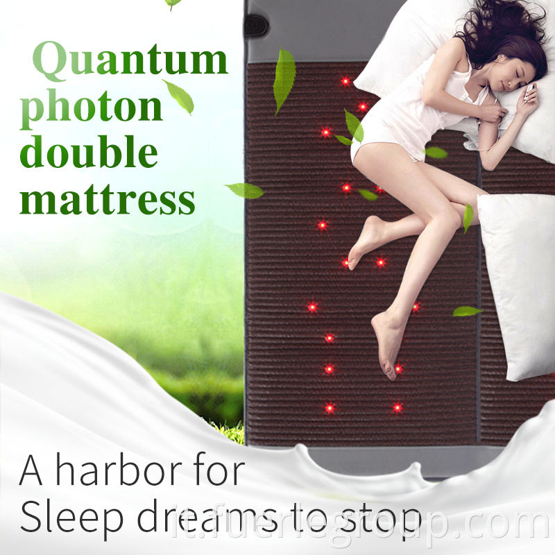 Far infrared double bed mattress pemf mats